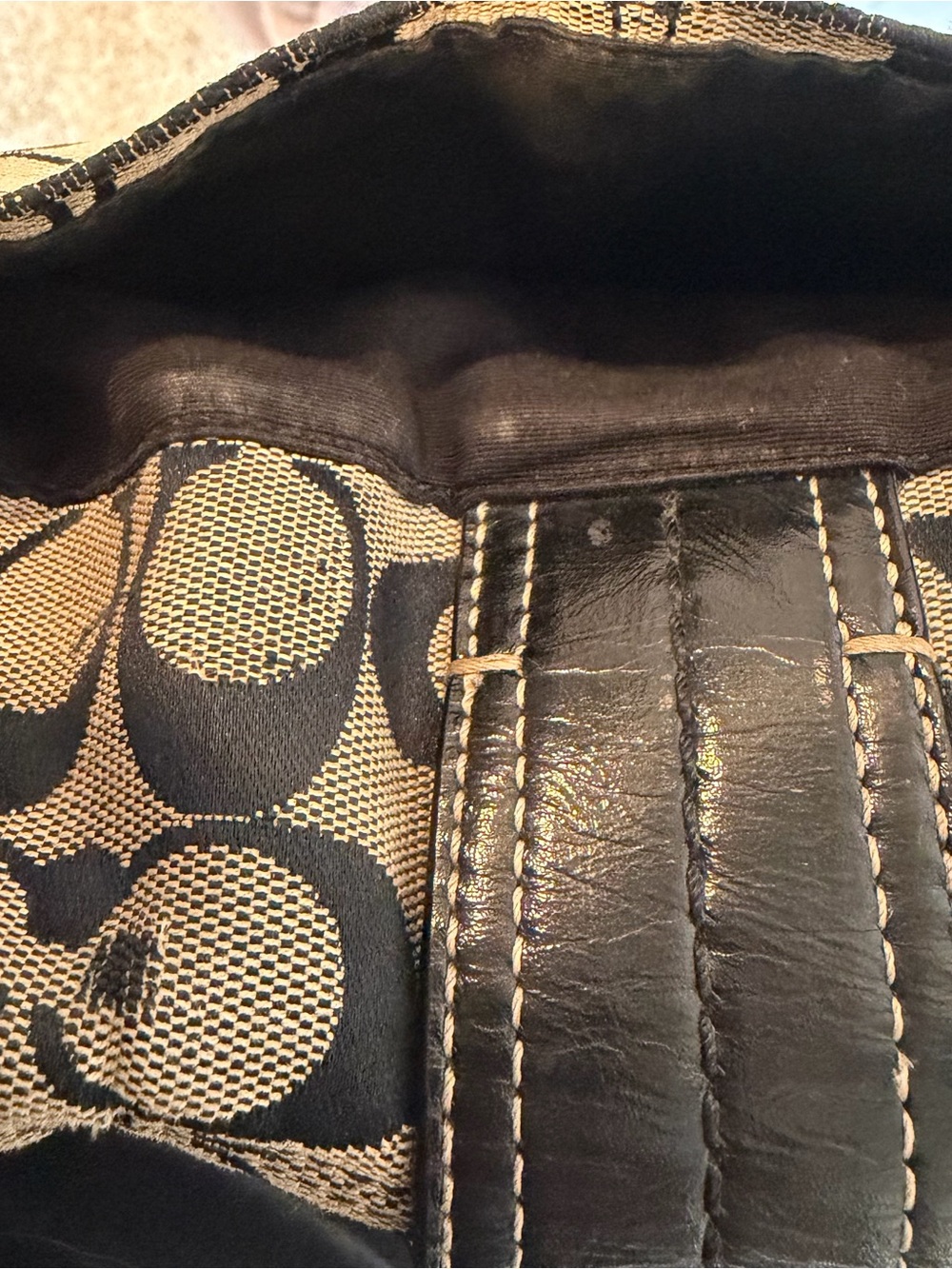 Coach Soho Signature Pleated Buckle Flap Shoulder Bag F15203 - Picture 9 of 11